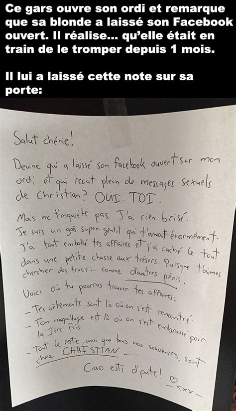 Il Se Fait Tromper Par Sa Blonde Depuis 1 Mois
