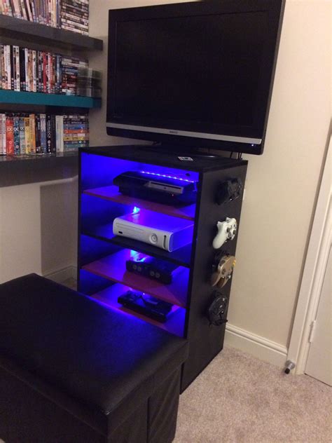 video game cabinet diy 11