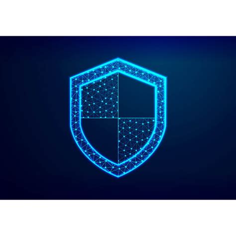 Abstract Low Poly Vector Hd Images Shield Security Concept Antidote