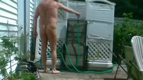 NUDE SUNBATHING SHOWER ThisVid
