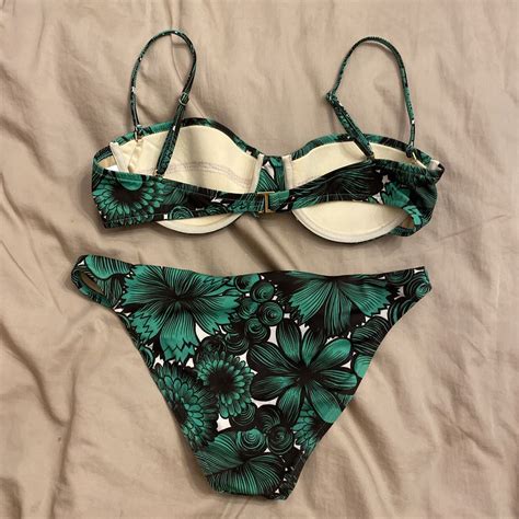Milly Cabana Size M Tropical Floral Two 2 Piece Bikini Bathing Swim Suit EBay