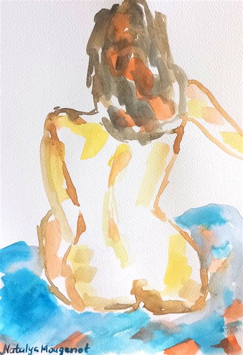 Natalya Mougenot Delicacy Contemporary Painting Of A Naked Woman For Sale At Stdibs