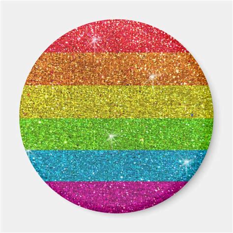 Gay Pride Flag Rainbow Glitter Stripes Lgbt Love Magnet Zazzle Ca