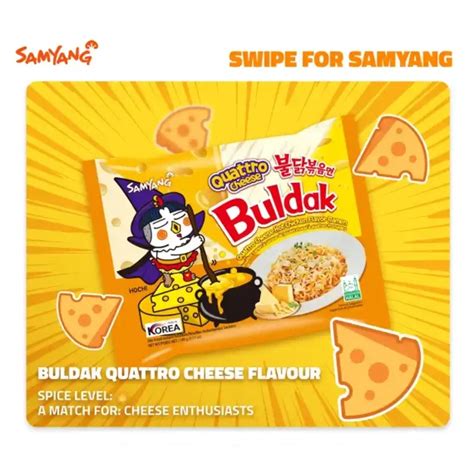 Samyang Quattro Cheese Hot Chicken Flavored Buldak Ramen Amazing Thai