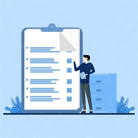 Premium Vector Complete Work Concept Work Report With Check Mark