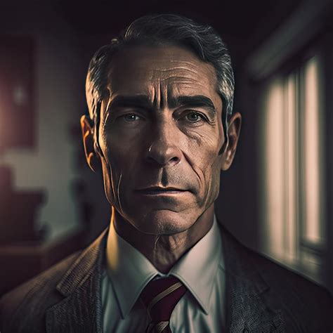 Premium Photo Front View Of A Mature Businessman With Formal Suit Looking At Camera In The