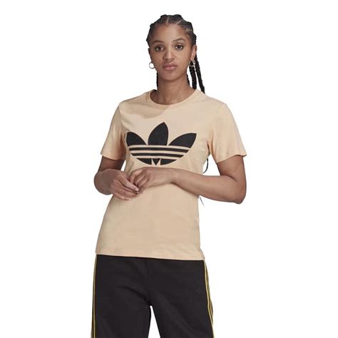 Adidas Originals T Shirts Trefoil Moments Femme Rose