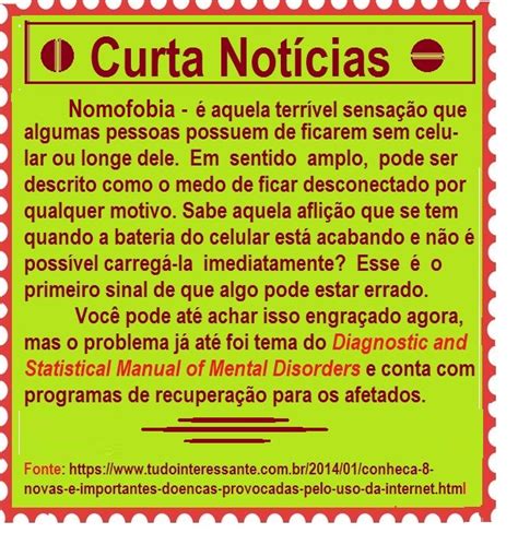 Blog Duad Voc Sabe O Que Nomofobia