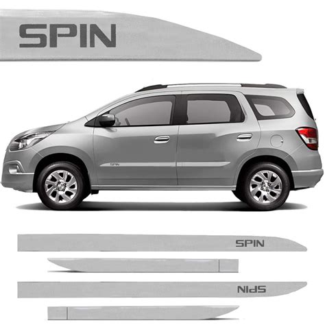 Novo Friso Lateral Slim Chevrolet Spin Prata Switchblade Submarino