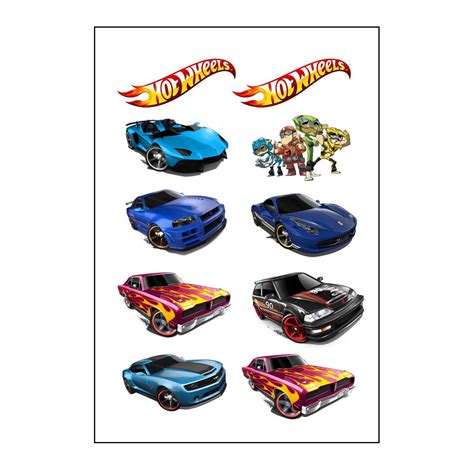 Hot Wheels Temporary Tattoo Tic Tac Top