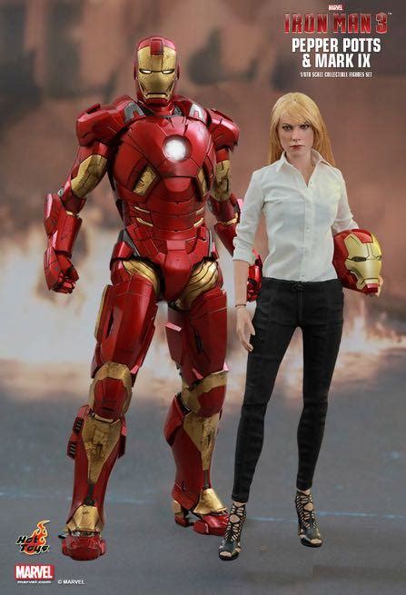 Hot Toys Iron Man Pepper Potts And Mark Ix Toys Collectibles Mainan Di Carousell