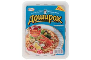 Лапша ДОШИРАК со вкусом морепродуктов 90гр лоток доставка в Иркутске