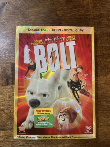 Bolt • John Travolta Miley Cyrus • Disney Two Disc Deluxe Dvd Edition