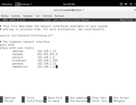 Instalasi Dan Konfigurasi Dhcp Server Di Debian Administrasi Sistem