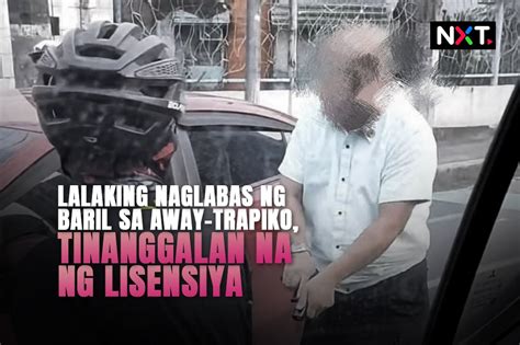 Lalaking Naglabas Ng Baril Sa Siklista Tinanggalan Ng Lisensiya Abs