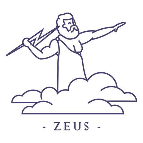 Zeus Mitologia Grega Desenho