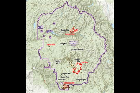 Crews Make Progress On Yosemites Ten Wildfires