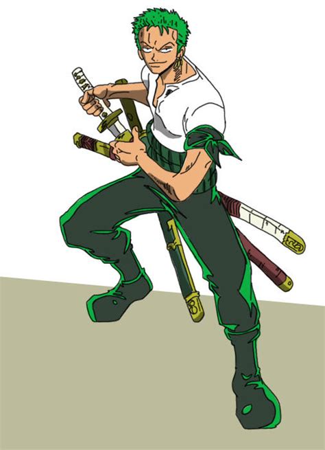 Roronoa Zoro Standard Pose by airlobster on DeviantArt