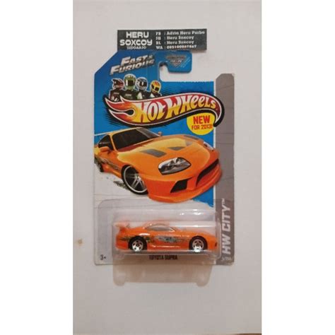 Jual Hot Wheels Hotwheels Fast Furious Toyota Supra Oren Orange Mk Mk