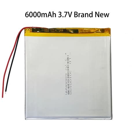 30100100 3 7 V 6000mah Genopladeligt Li Polymer Li Ion Batteri Til