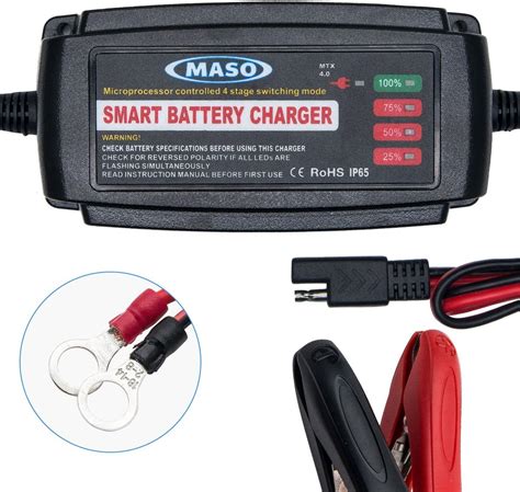 Car Battery Charger Trickle 12v Fast Charge Maso 5 Amp Lead Acid