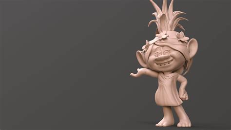 Trolls Poppy Fan Art From Printable - 3D Print Model by danyelon