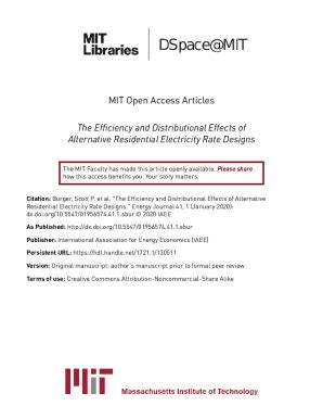 Fillable Online Dspace Mit MIT Open Access Articles The Efficiency And