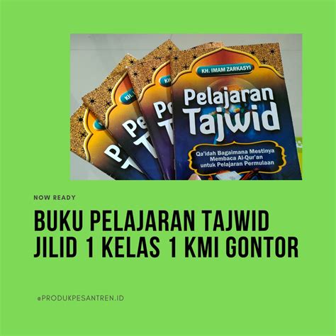 Jual Buku Pelajaran Tajwid Kmi Buku Tajwid Jilid Kmi Gontor Pelajaran