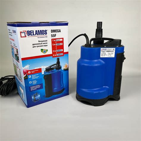 Дренажный погружной насос Belamos OMEGA 55 F, 175 л/мин, 550Вт, 175л ...