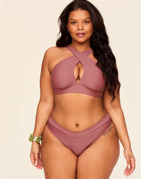 Demi Dark Pink Plus Bikini Set Xl X Adore Me