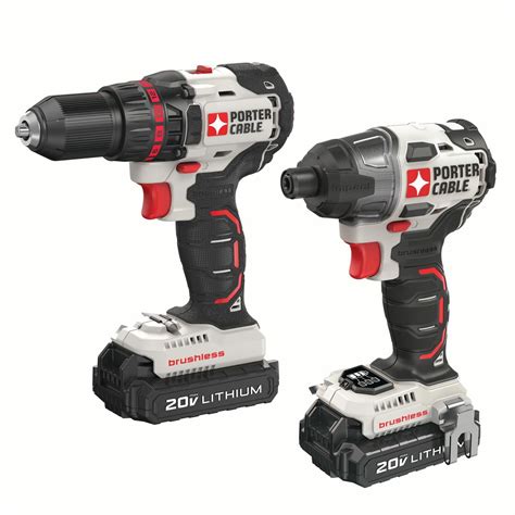 PORTER CABLE 20 Volt Max Lithium Ion Brushless Cordless Drill And