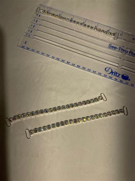 Bikini Competition Suit Rhinestone Side Connectors Wedding Dress Rhinestone Appliqu Posing