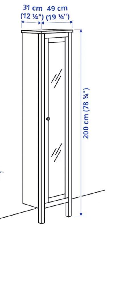 Wysoka szafka z lustrem Ikea Hemnes do łazienki Siekierki Wielkie OLX pl