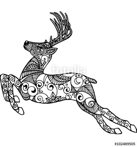 Running Deer Drawing at GetDrawings | Free download