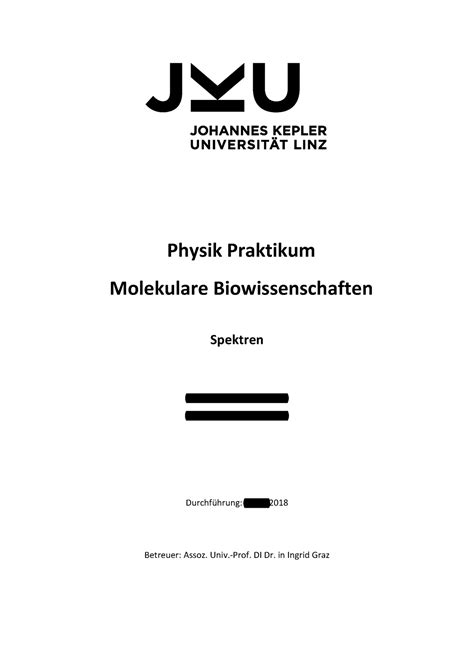 Spektren Lva Leiter Graz Physik Praktikum Molekulare