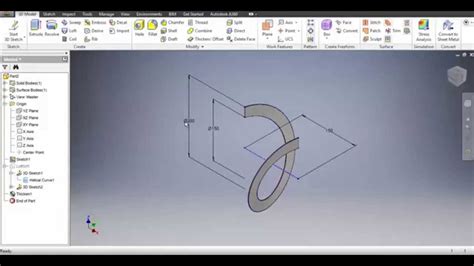 Autodesk Inventor 2016 Spiral And Flat Pattern Youtube