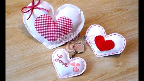 Cómo hacer corazones de manta DIY Heart fabric easy craft