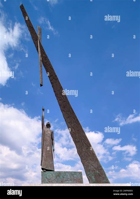 Statue Of Pythagoras Port Of Pythagoreio Samos Island North Aegean