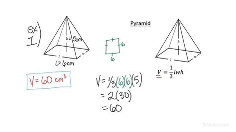 How To Get Volume Of Pyramid | Volume and Surface Area of a Pyramid (8 ...