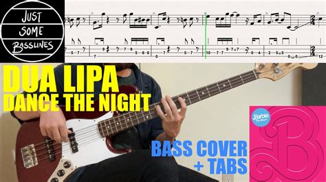 Dua Lipa Dance The Night BASS COVER TABS YouTube