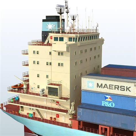 Max Container Ship Maersk Arun Schiff Modelleisenbahn Buddelschiff