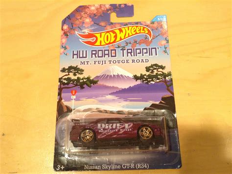 JULIAN S HOT WHEELS BLOG Nissan Skyline GT R R34 2015 HW Road Trippin Mt Fuji Touge Road