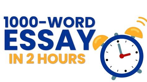 How To Write A 1500 Word Essay In One Day Same Day