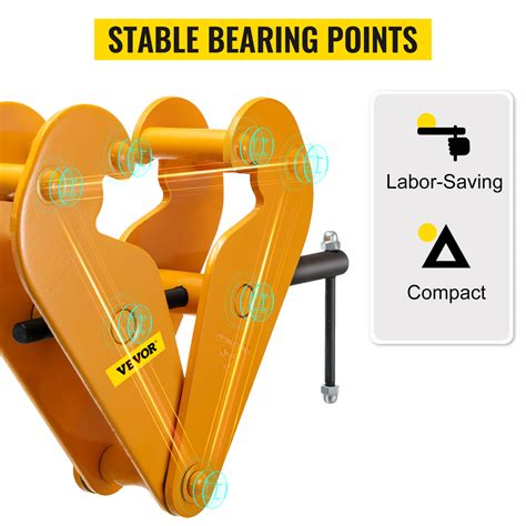 Vevor Lbs Ton Capacity Beam Clamp I Beam Lifting Clamp Inch Inch