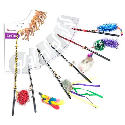 Игрушка для кошек, удочка дразнилка с игрушкой Flamingo Fishing-Rod ...