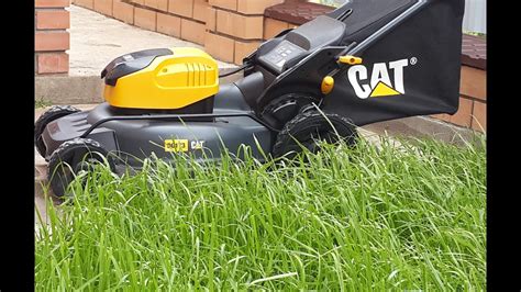 Электрическая газонокосилка CAT DG173. - YouTube