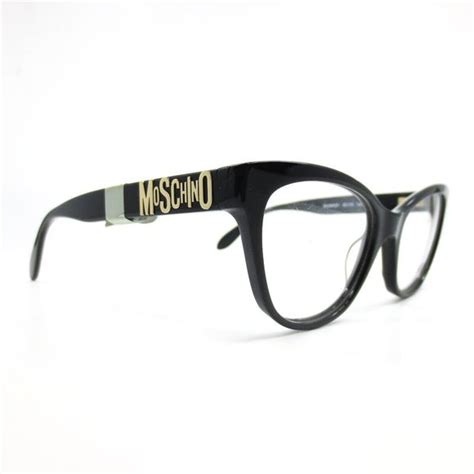 Moschino | Accessories | Moschino Mo299v Black Gold Women Cat Eye Full ...