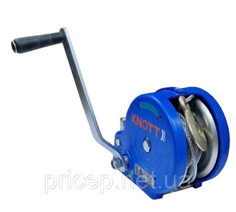 Лебедка ручная Knott AutoFlex 450 кг с тросом (6X0017.207) (ID ...