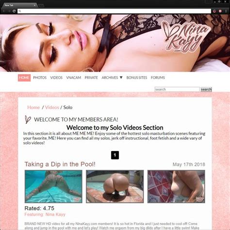 Freeones Gives Porn Site Nina Kayy An Overall Review Rating Of