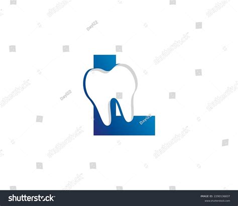 Letter L Tooth Logo Icon 002 Stock Vector (Royalty Free) 2290136837 ...